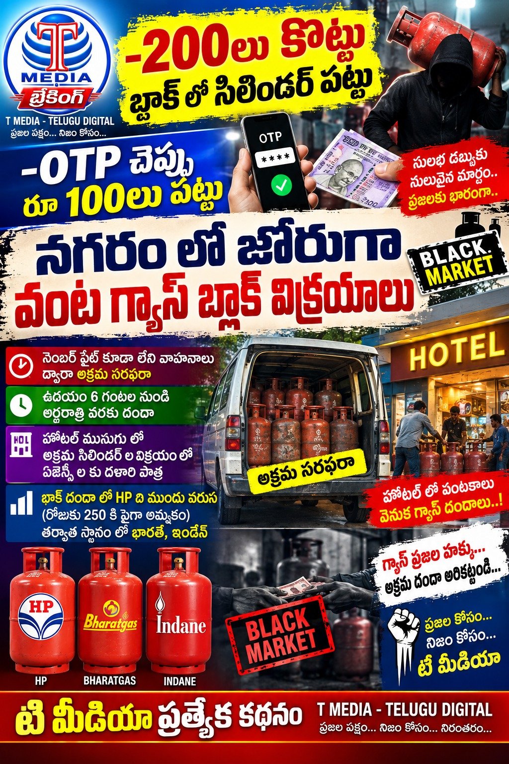 ఖమ్మం లో గ్యాస్ సిలిండర్లు మాఫియా ఖమ్మం లో గ్యాస్ సిలిండర్లు మాఫియా