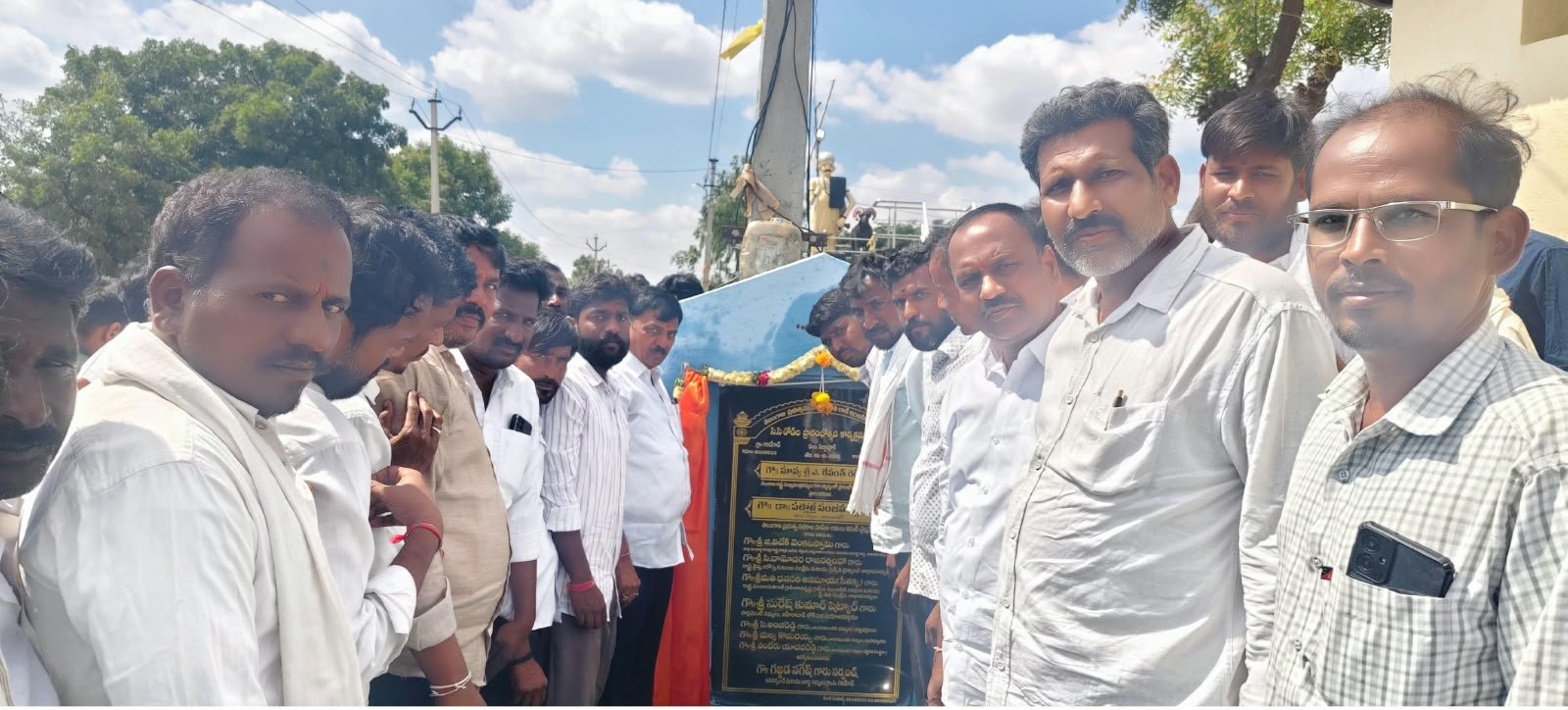 Inauguration of various development initiatives in Garidegaon village  Foundation stones laid by the Narayankhed Member of the Legislative Assembly (MLA)